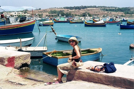 bateaux de pche appels Luzzu dans le port de Marsaxlokk